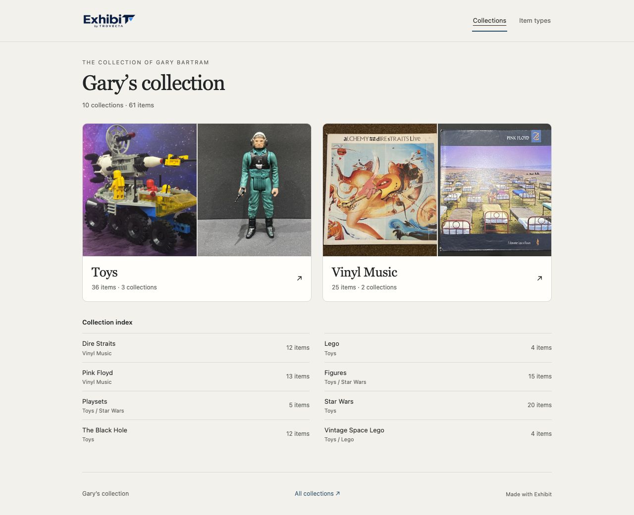 Bronze photo index Exhibit showcase template
